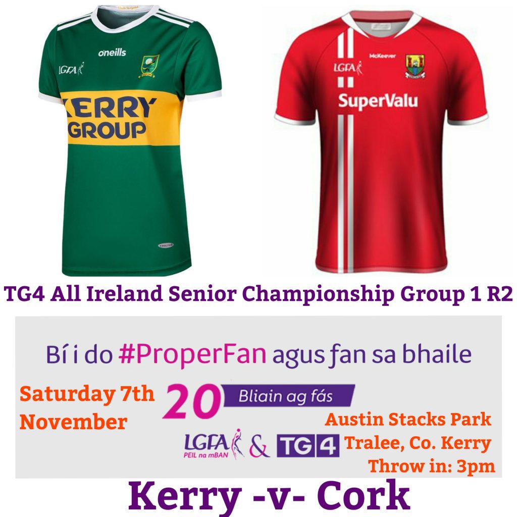 Kerry v Cork Team News Kerry LGFA