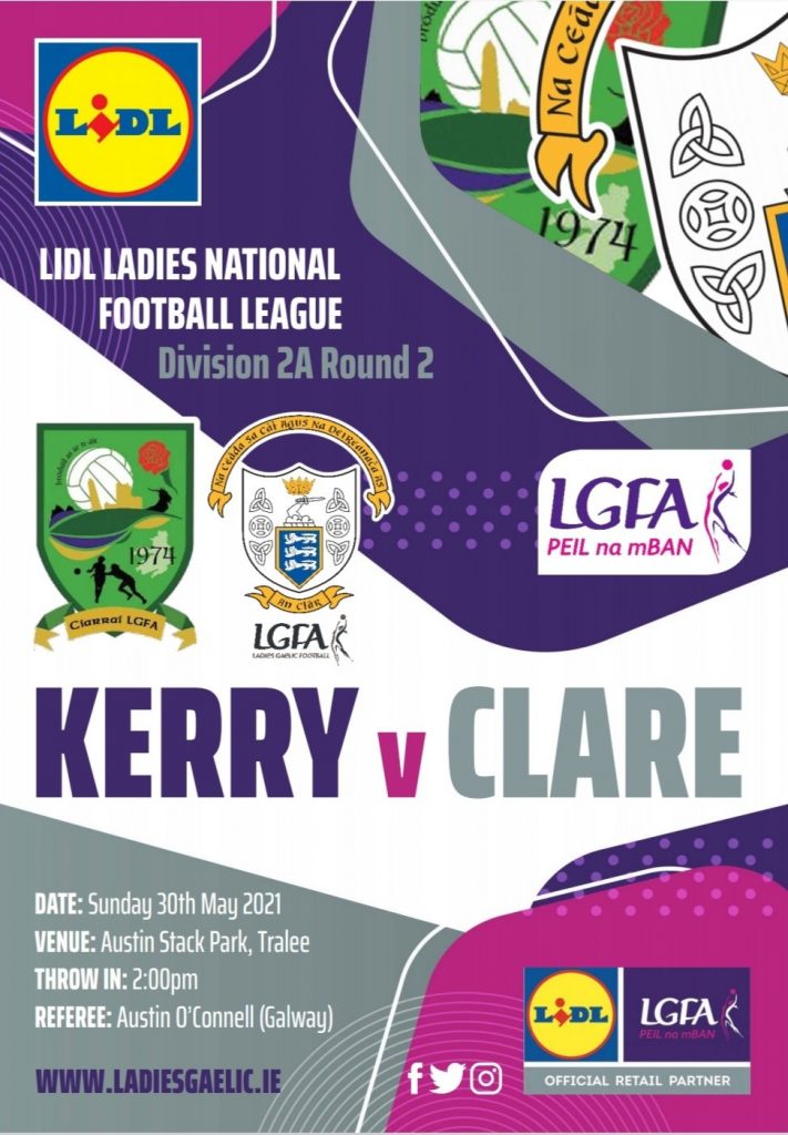 Kerry v Clare Team News Kerry LGFA